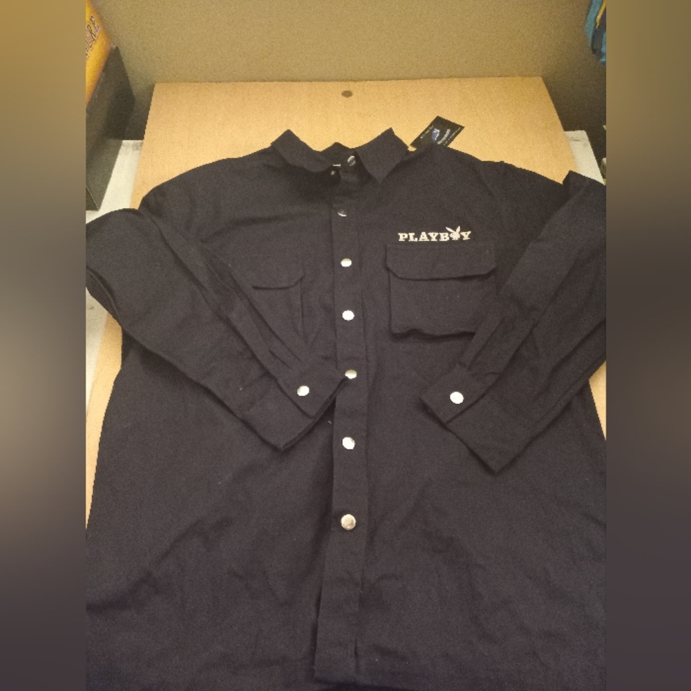 Pacsun Playboy Embroidered Button Up Jacket